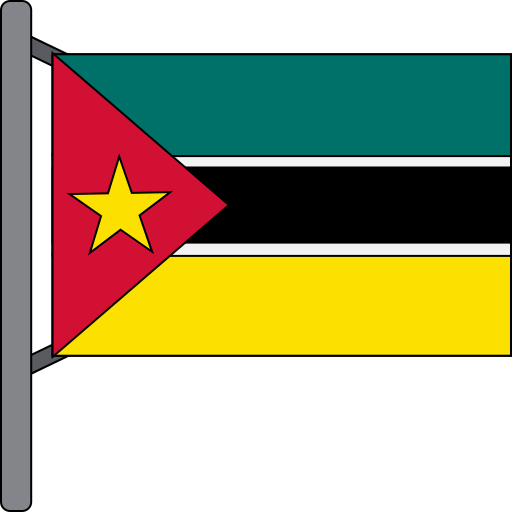 Mini bandeira de Moçambique